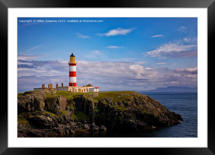 Eilean Glas lighthouse, Isle of Scalpay Framed Mounted Print by Gillian Sweeney