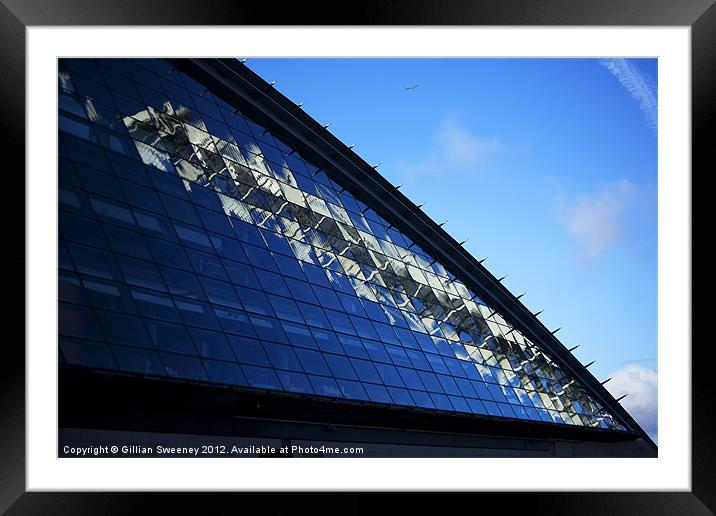 Glasgow Science Centre reflections Framed Mounted Print by Gillian Sweeney