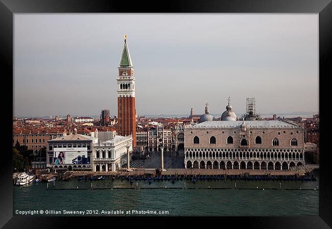Piazza San Marco Venice Framed Print by Gillian Sweeney