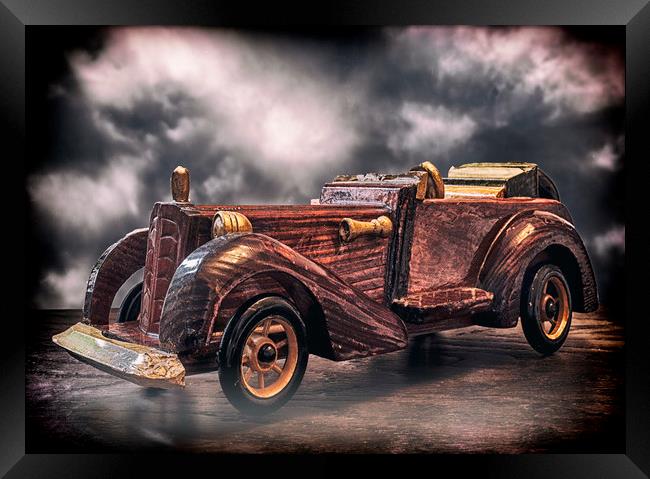 Wooden Car Framed Print by Jonathan Thirkell