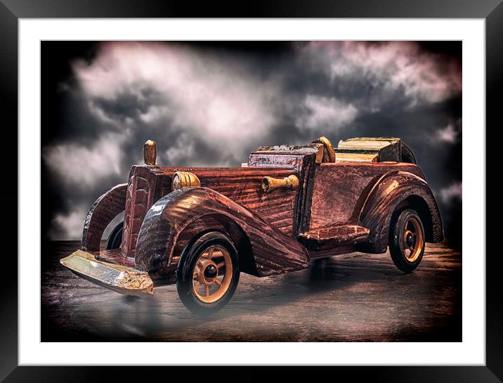 Wooden Car Framed Mounted Print by Jonathan Thirkell