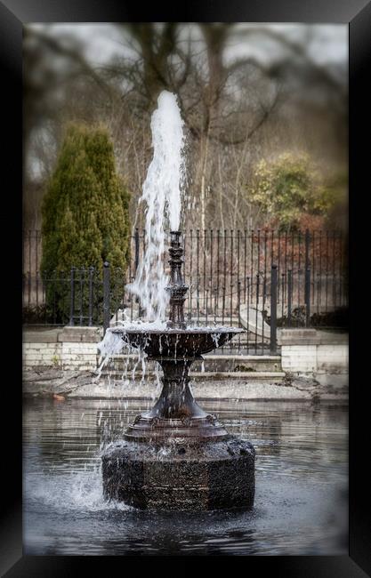 The Water Fountain Framed Print by Jonathan Thirkell