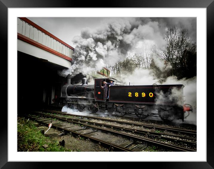 Full steam ahead Framed Mounted Print by Jonathan Thirkell