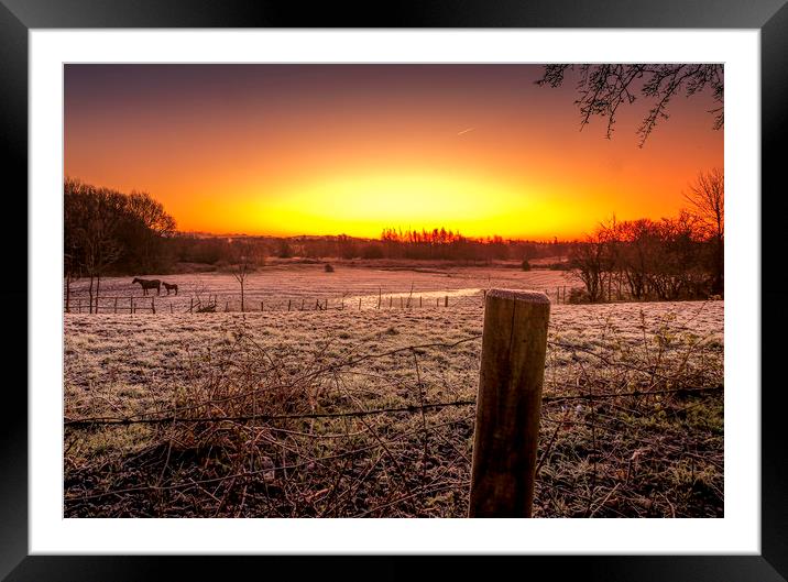 Another cold start to the day Framed Mounted Print by Jonathan Thirkell