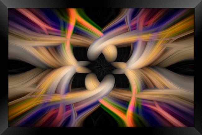 Tied Up Abstract Art Framed Print by Jonathan Thirkell