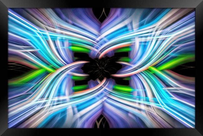 Electric Abstract Framed Print by Jonathan Thirkell