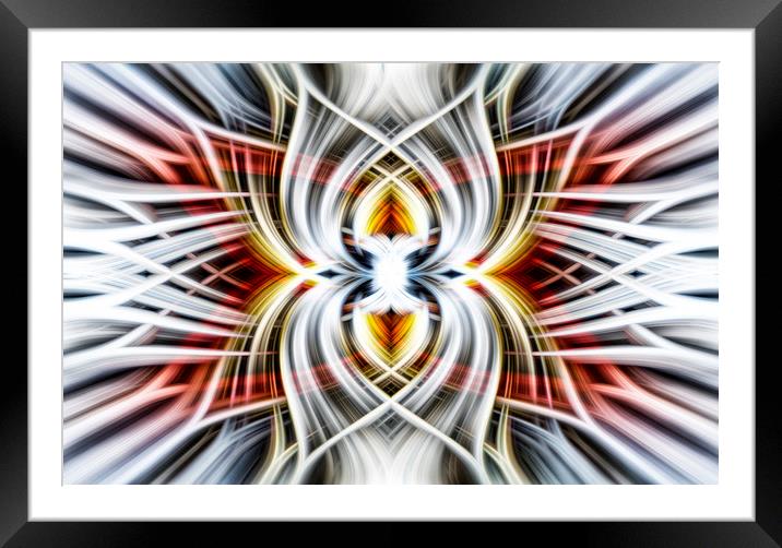 Torch 1 inspired abstact digital art Framed Mounted Print by Jonathan Thirkell