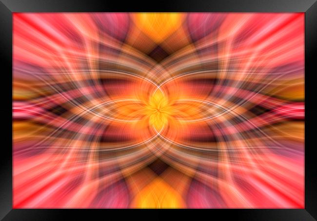 Flame Style Abstract Art Framed Print by Jonathan Thirkell