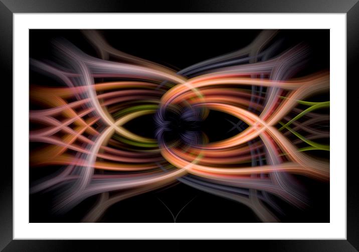 Multicoloured Abstract  Framed Mounted Print by Jonathan Thirkell