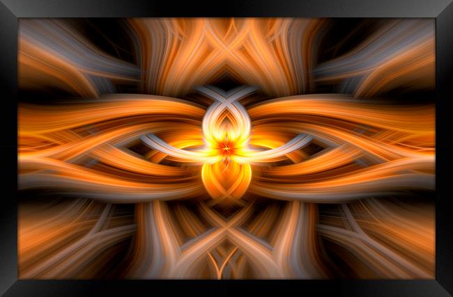 Fire Abstract Art Framed Print by Jonathan Thirkell