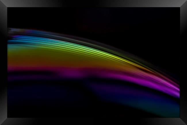 Rainbow Curve Framed Print by Jonathan Thirkell