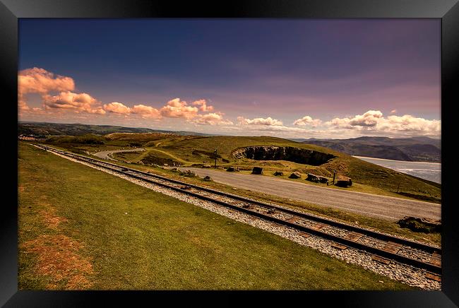 Great Orme Tracks Framed Print by Jonathan Thirkell