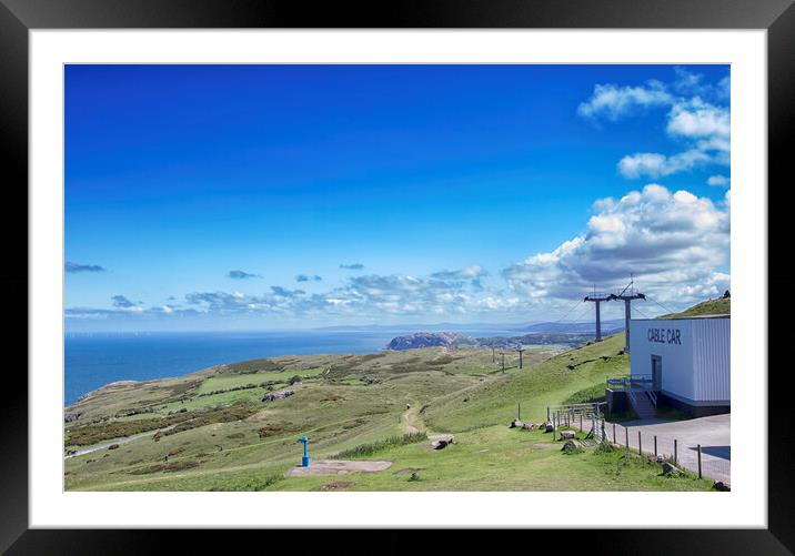 Great Orme Cable Car North Wales Framed Mounted Print by Jonathan Thirkell