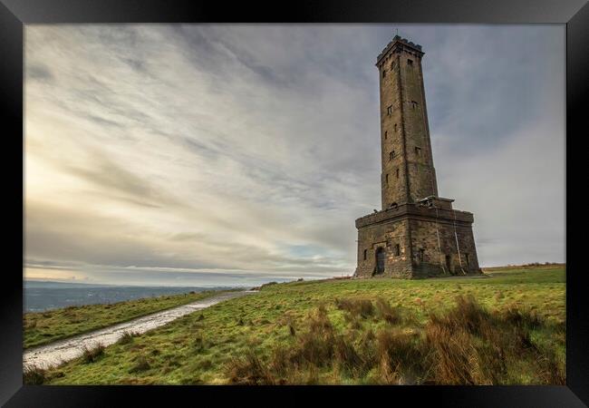 Peel Tower Holcome Hill Ramsbottom Bury Framed Print by Jonathan Thirkell