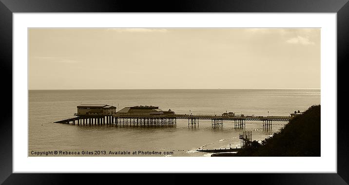 Cromer Pier Framed Mounted Print by Rebecca Giles