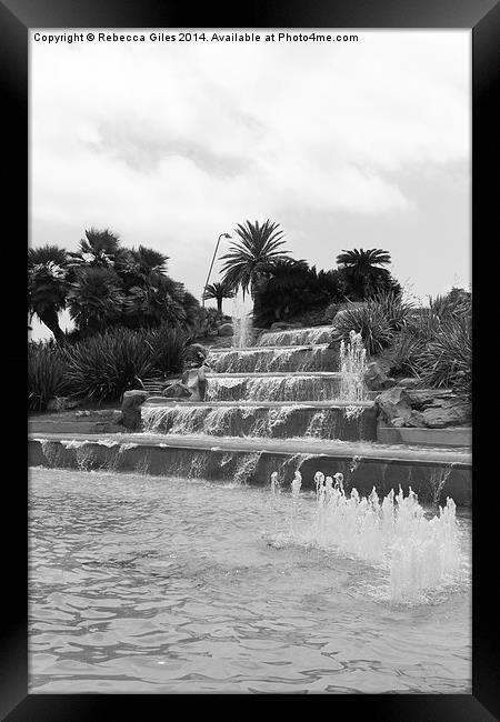  Fountain of Dreams Framed Print by Rebecca Giles
