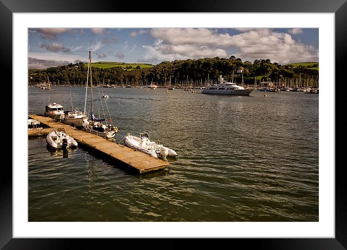 River Dart, Dartmouth Framed Mounted Print by Jay Lethbridge