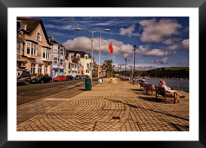 Dartmouth Town Framed Mounted Print by Jay Lethbridge
