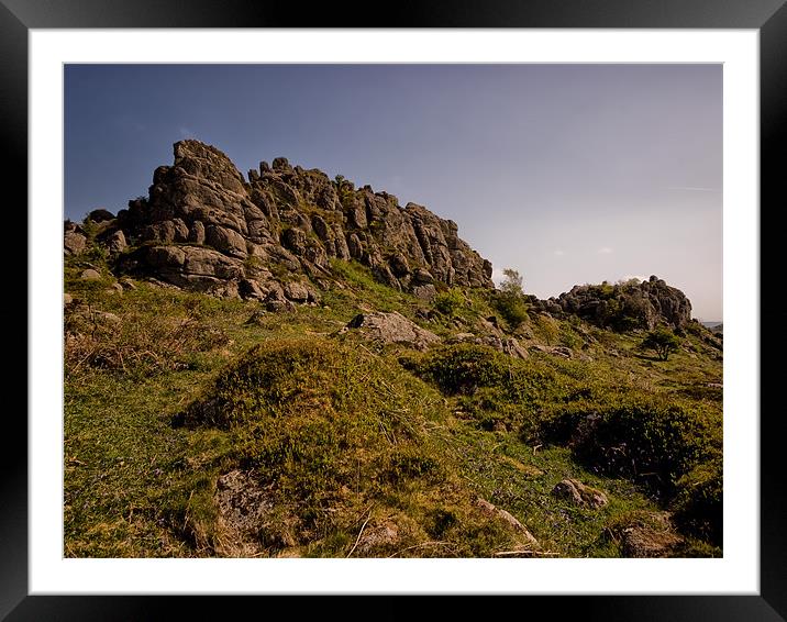Greattor Rocks, Dartmoor National Park Framed Mounted Print by Jay Lethbridge