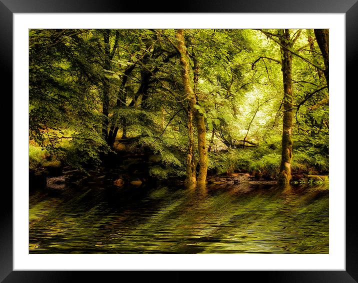 River Dart on Dartmoor National Park Framed Mounted Print by Jay Lethbridge