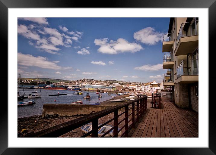 Teignmouth Back Beach Framed Mounted Print by Jay Lethbridge