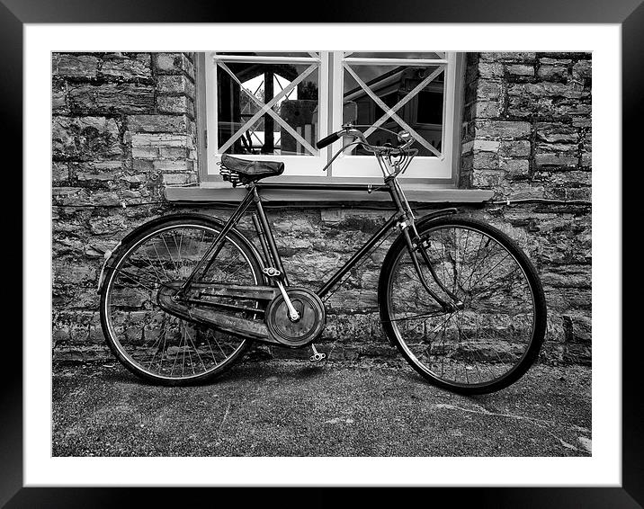 The Old Vintage Bicycle Framed Mounted Print by Jay Lethbridge