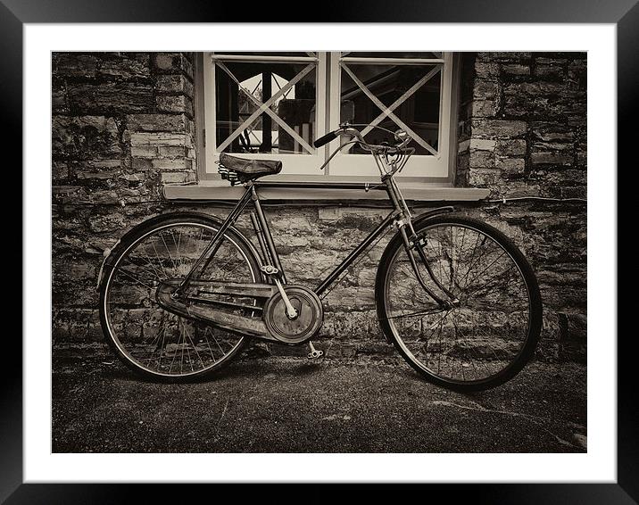 The Old Vintage Bicycle Framed Mounted Print by Jay Lethbridge