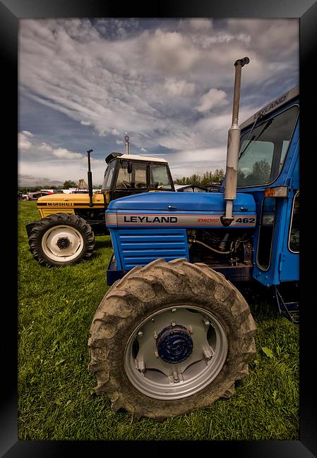 Leyland and Marshall Tractors Framed Print by Jay Lethbridge