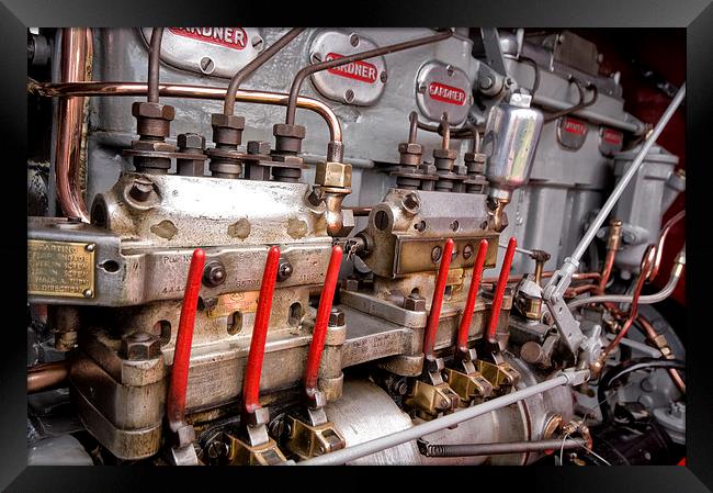 Gardner Diesel Engine Framed Print by Jay Lethbridge