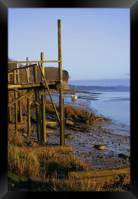 Lydney beach Framed Print by mike fox