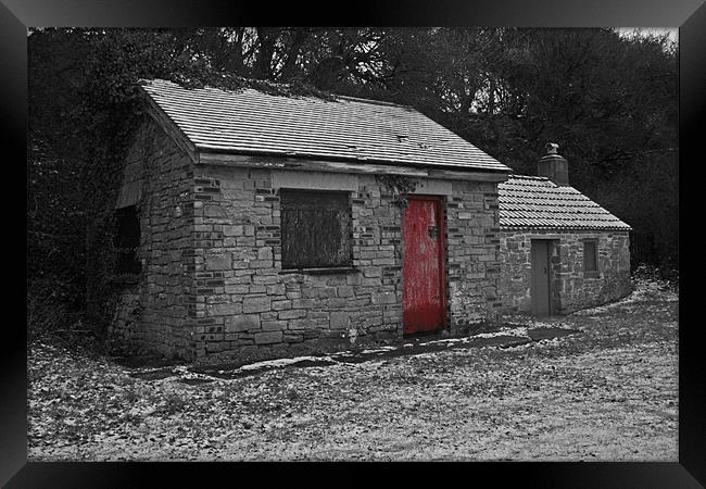 red shed Framed Print by mike fox
