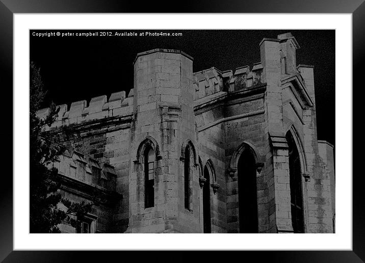 Dark Castle Framed Mounted Print by peter campbell