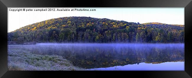 Lake Side Framed Print by peter campbell