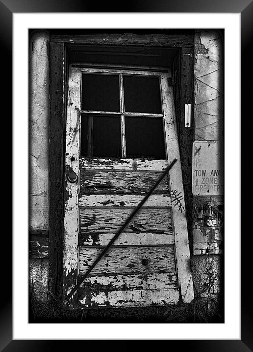 Door To Grossinger Framed Mounted Print by peter campbell