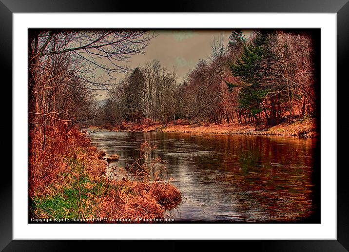 Creek Framed Mounted Print by peter campbell