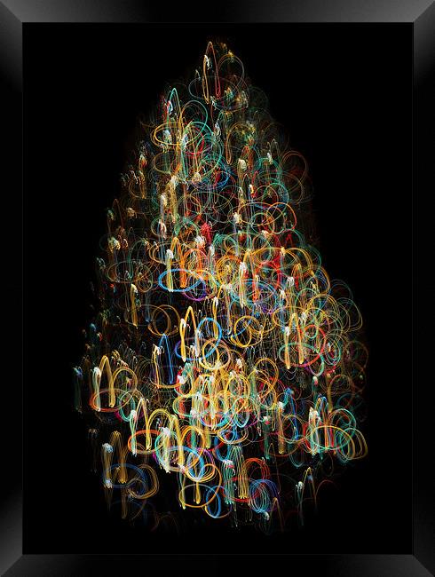 Christmas tree lights Framed Print by Nicholas Burningham
