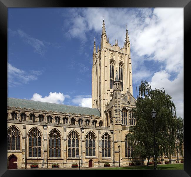 St Edmundsbury Cathedral Framed Print by Nicholas Burningham