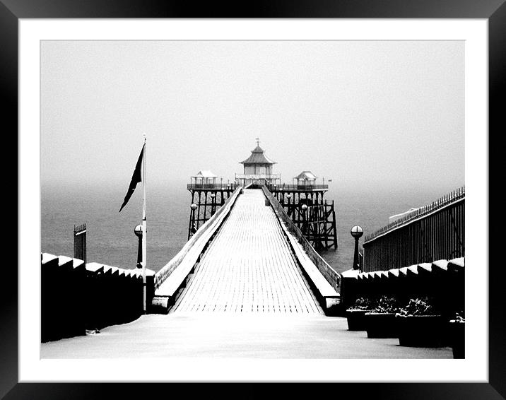 Clevedon Pier Framed Mounted Print by Anthony Palmer-Greene