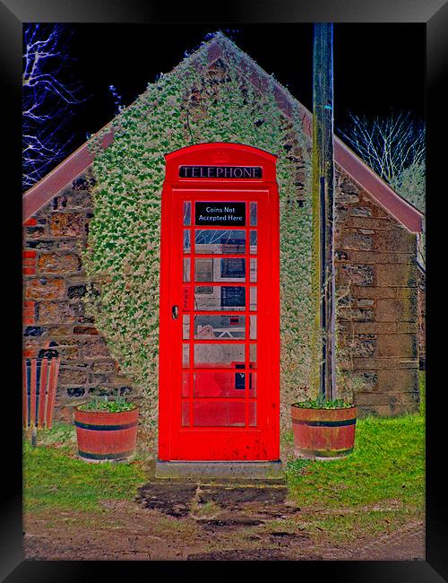 Telephone Box Framed Print by Anthony Palmer-Greene