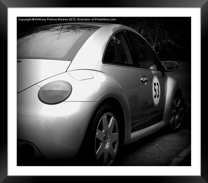 VW Beetle Framed Mounted Print by Anthony Palmer-Greene
