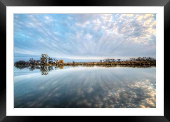 Autumn Cirrus Framed Mounted Print by Alan Bishop