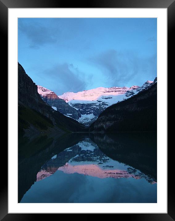 Lake Louise Sunrise Framed Mounted Print by Phil Emmerson