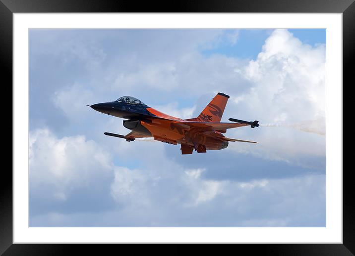 F16 Fighting Falcon Aircraft Framed Mounted Print by Phil Emmerson