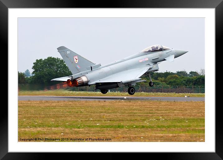 Typhoon Launch Framed Mounted Print by Phil Emmerson