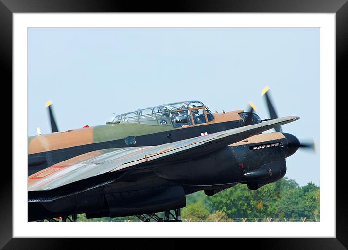  BBMF Lancaster Bomber Framed Mounted Print by Phil Emmerson