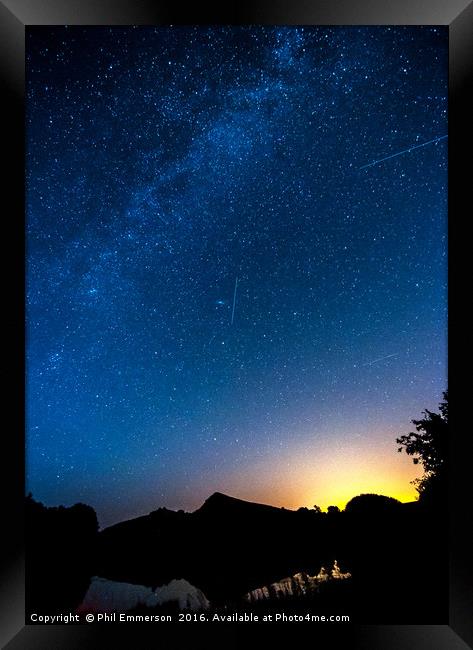 The Milky Way Framed Print by Phil Emmerson