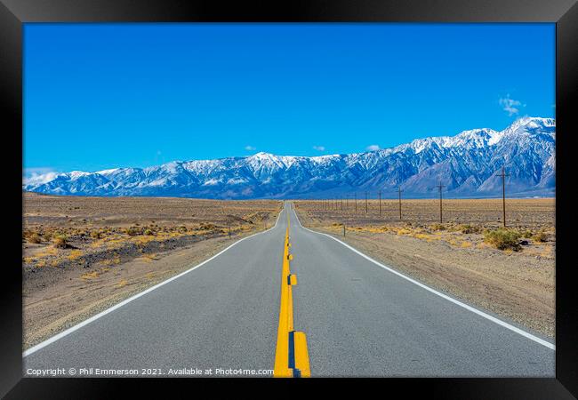 Escape from Death Valley Framed Print by Phil Emmerson