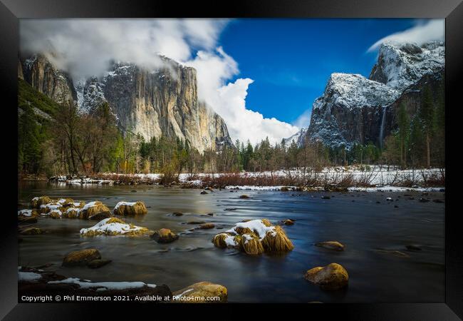 Yosemite Valley Framed Print by Phil Emmerson