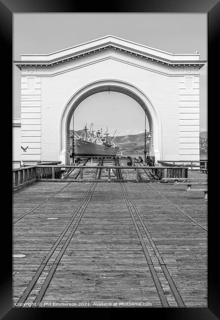 San Fransisco Harbour Framed Print by Phil Emmerson
