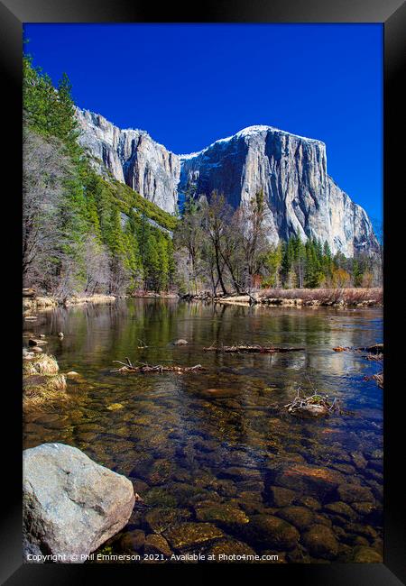 Half Dome reflection Framed Print by Phil Emmerson